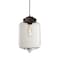 Besa Lighting Olin Cord Pendant, Clear, Bronze Finish, 1x60W Incandescent 1JT-OLINCL-BR - alternate 1